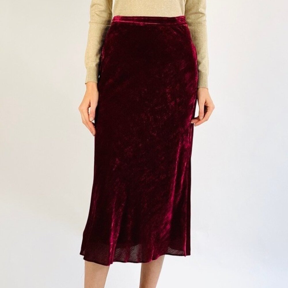 Sies Marjan New Velvet Midi Maxi Skirt
